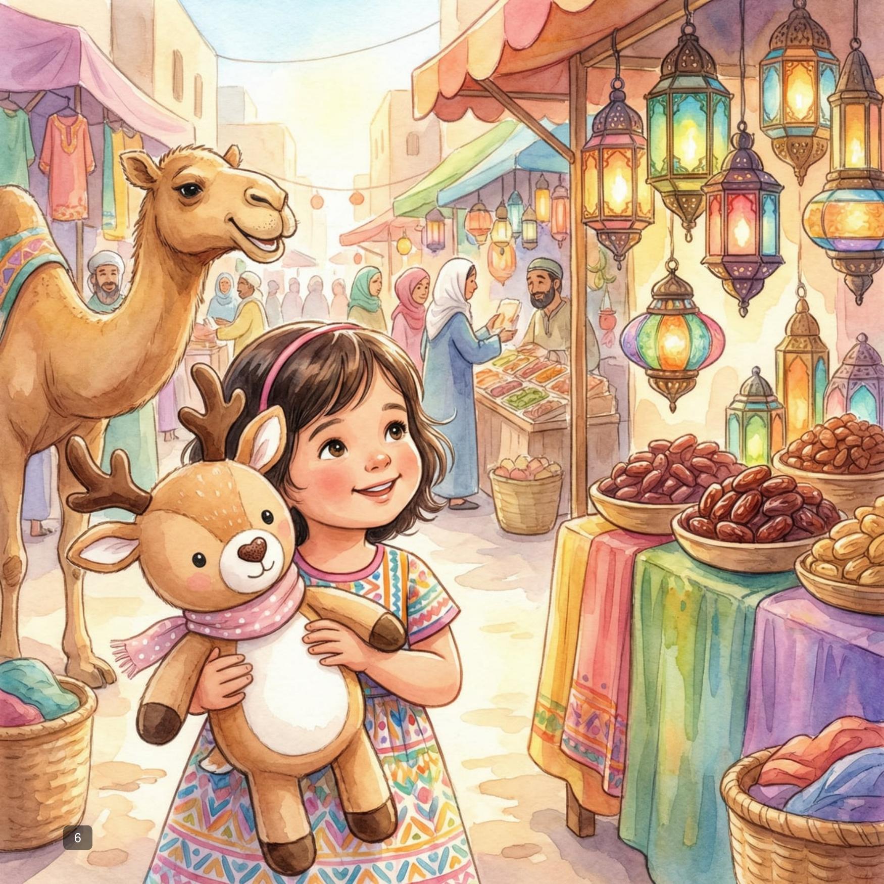 A vibrant souk marketplace adventure